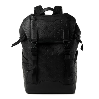 Louis Vuitton Calfskin Monogram Shadow Getaway Backpack Black 1 of 9