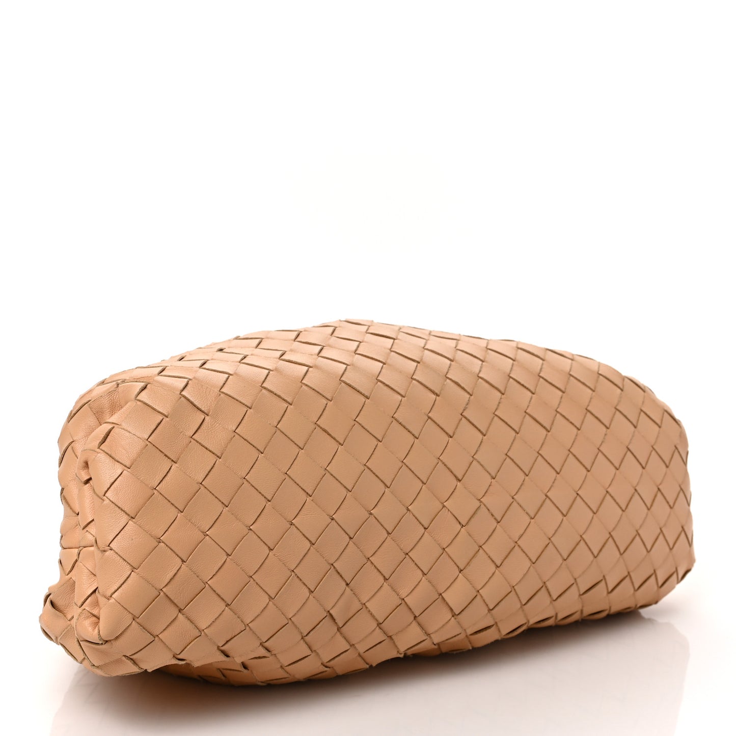 Nappa Maxi Intrecciato The Pouch Oversized Clutch Almond