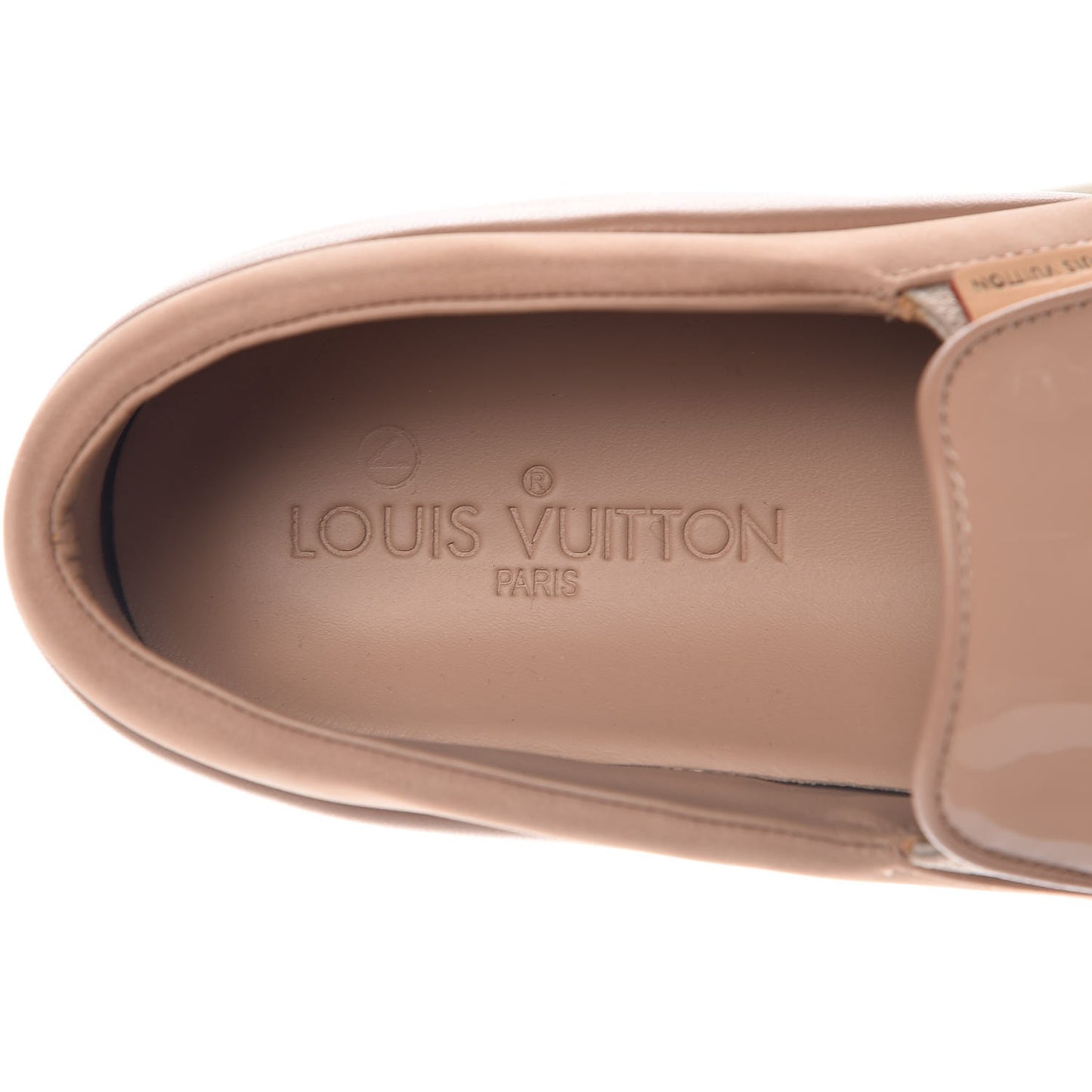 Patent Calfskin Suede Tempo Slip On Sneakers 36 Nude