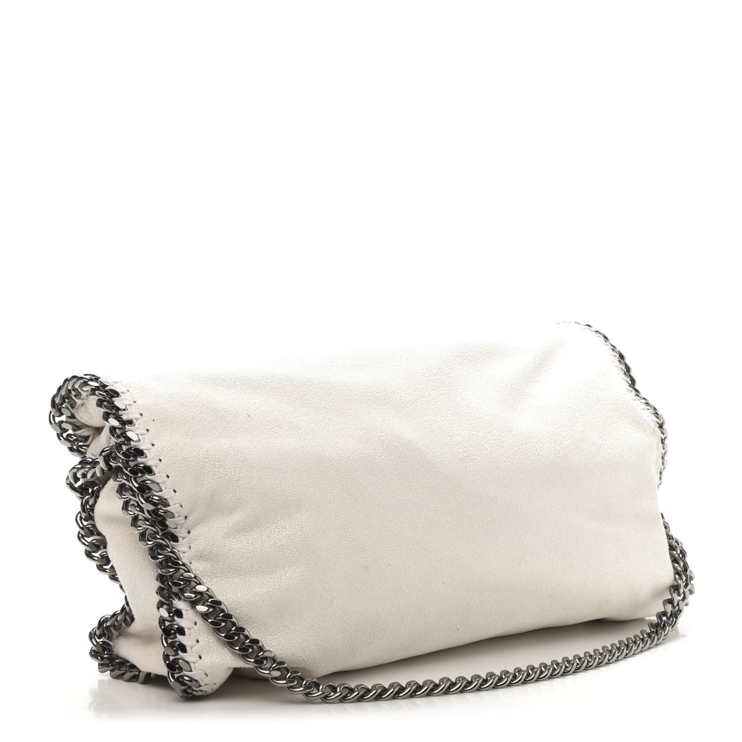 Shaggy Deer Falabella Fold Over Tote Chalk