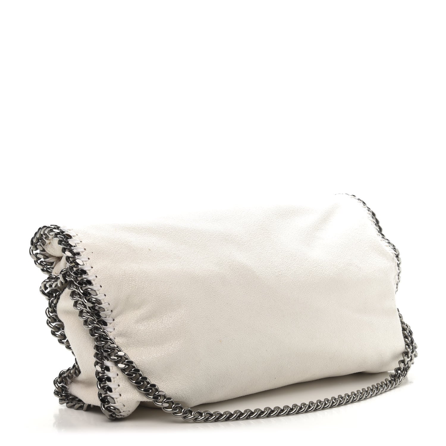 Stella McCartney Shaggy Deer Falabella Fold Over Tote Chalk 3 of 10