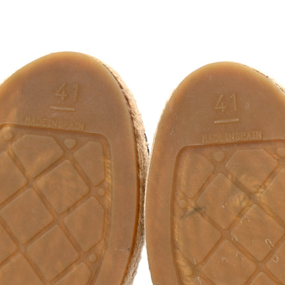 Chanel Lambskin CC Espadrilles 41 Black 14 of 18