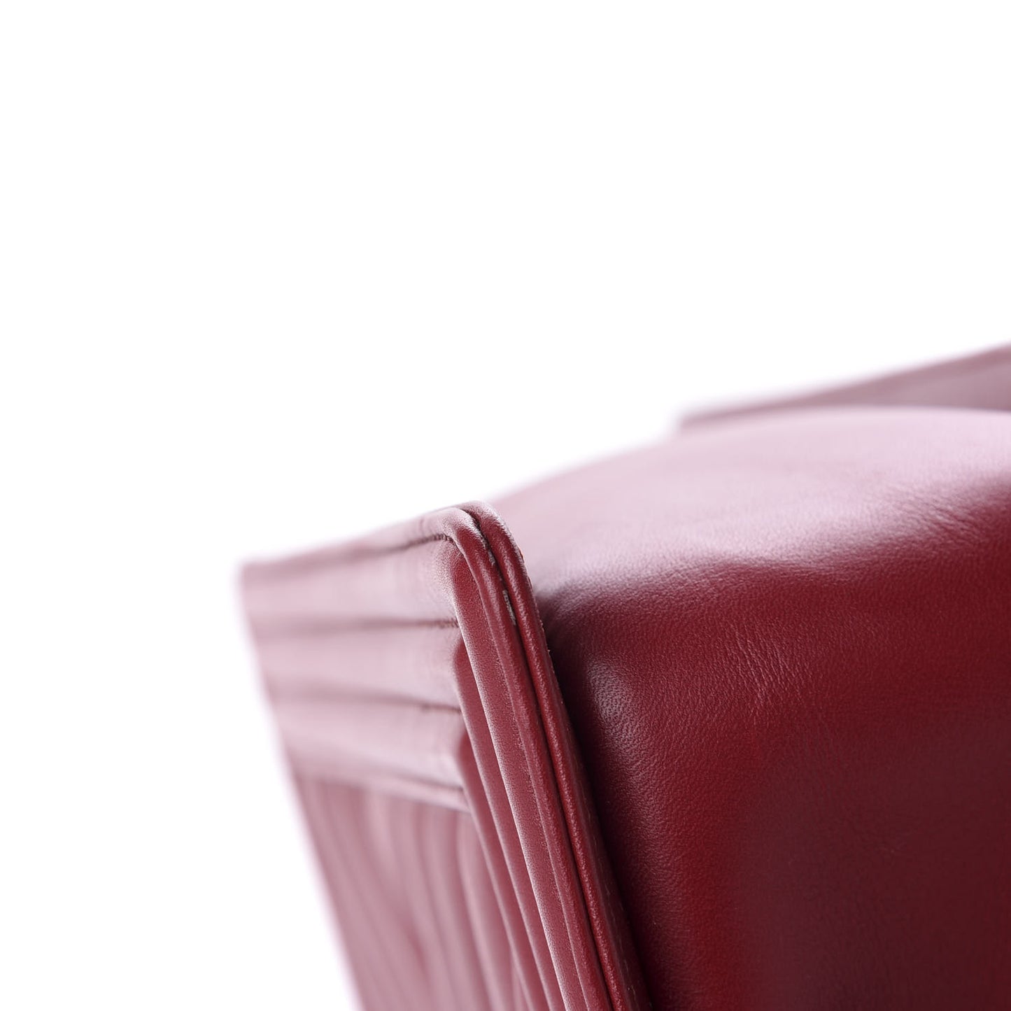 Calfskin Chevron Quilted Medium Boy Flap Red
