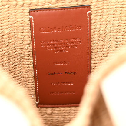 Chloe X MIFUKO Raffia Large Woody Basket Bag White 6 of 10