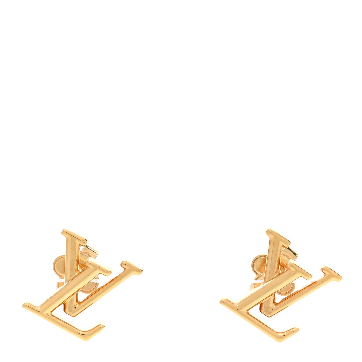 Metal LV Iconic Earrings Gold