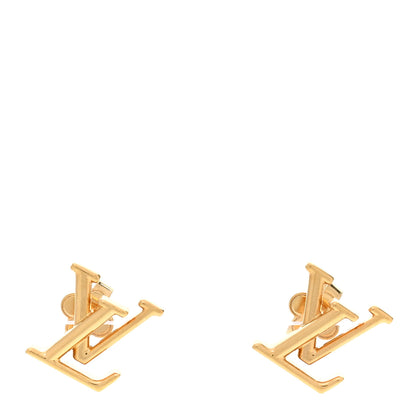 Louis Vuitton Metal LV Iconic Earrings Gold 1 of 6