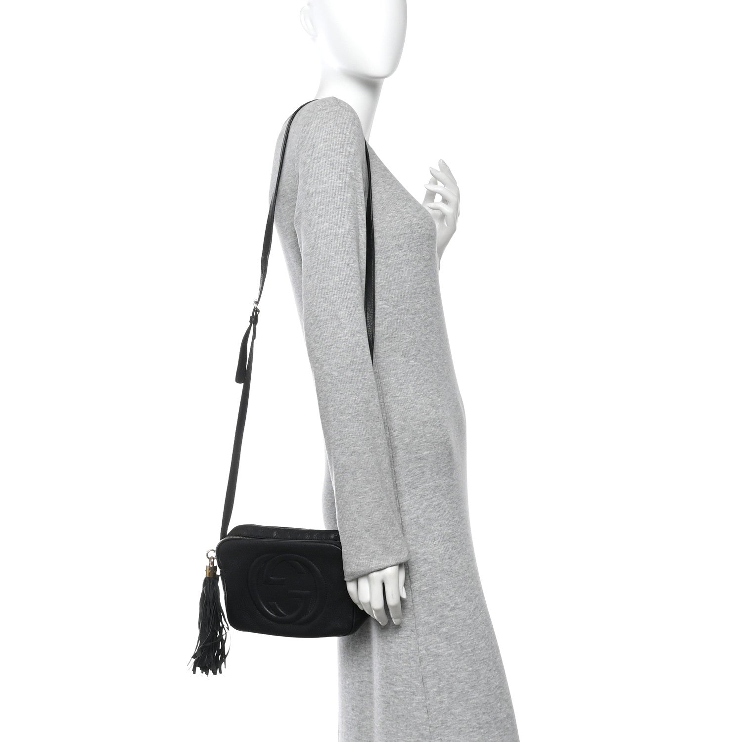 Gucci Pebbled Calfskin Small Soho Disco Bag Black 2 of 12