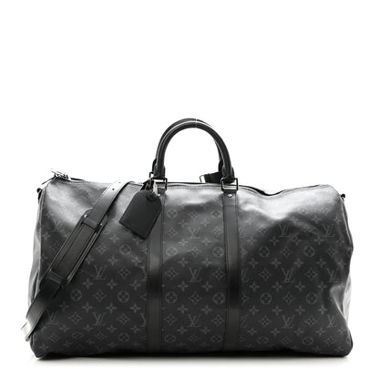 Louis Vuitton Monogram Eclipse Keepall Bandouliere 55 1 of 14