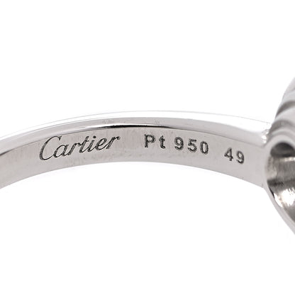 Cartier Platinum Diamond .33ct D'Amour Solitaire Engagement Ring 49 4.75 6 of 8