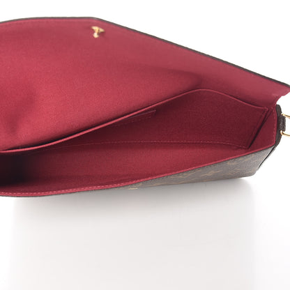 Louis Vuitton Monogram Pochette Felicie Chain Wallet Fuchsia 4 of 9