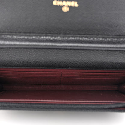 Chanel Caviar Quilted Wallet on Chain WOC Black 5 of 13