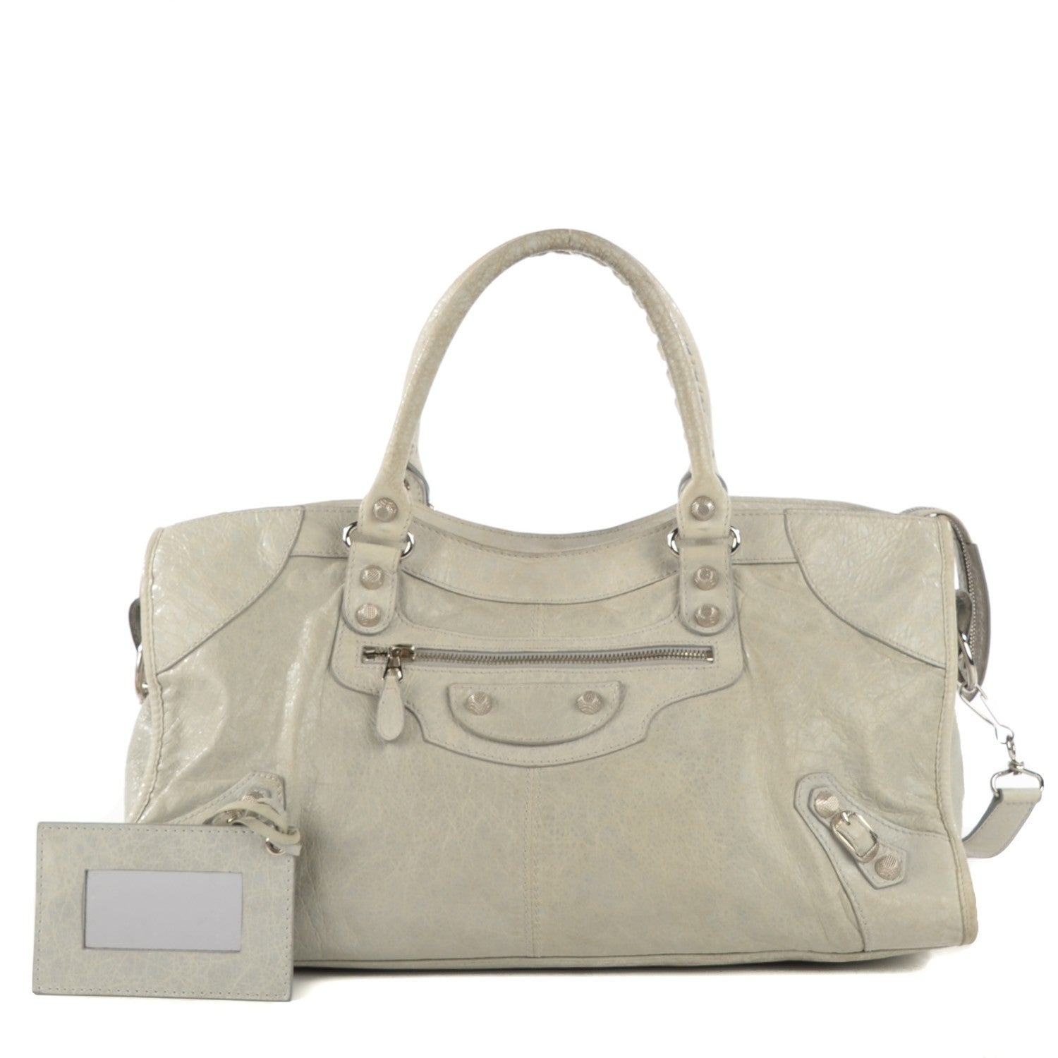 Balenciaga Agneau Giant 12 Silver Hardware Part Time Gris Ciment 1 of 13