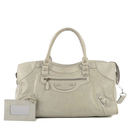 Balenciaga Agneau Giant 12 Silver Hardware Part Time Gris Ciment 1 of 13