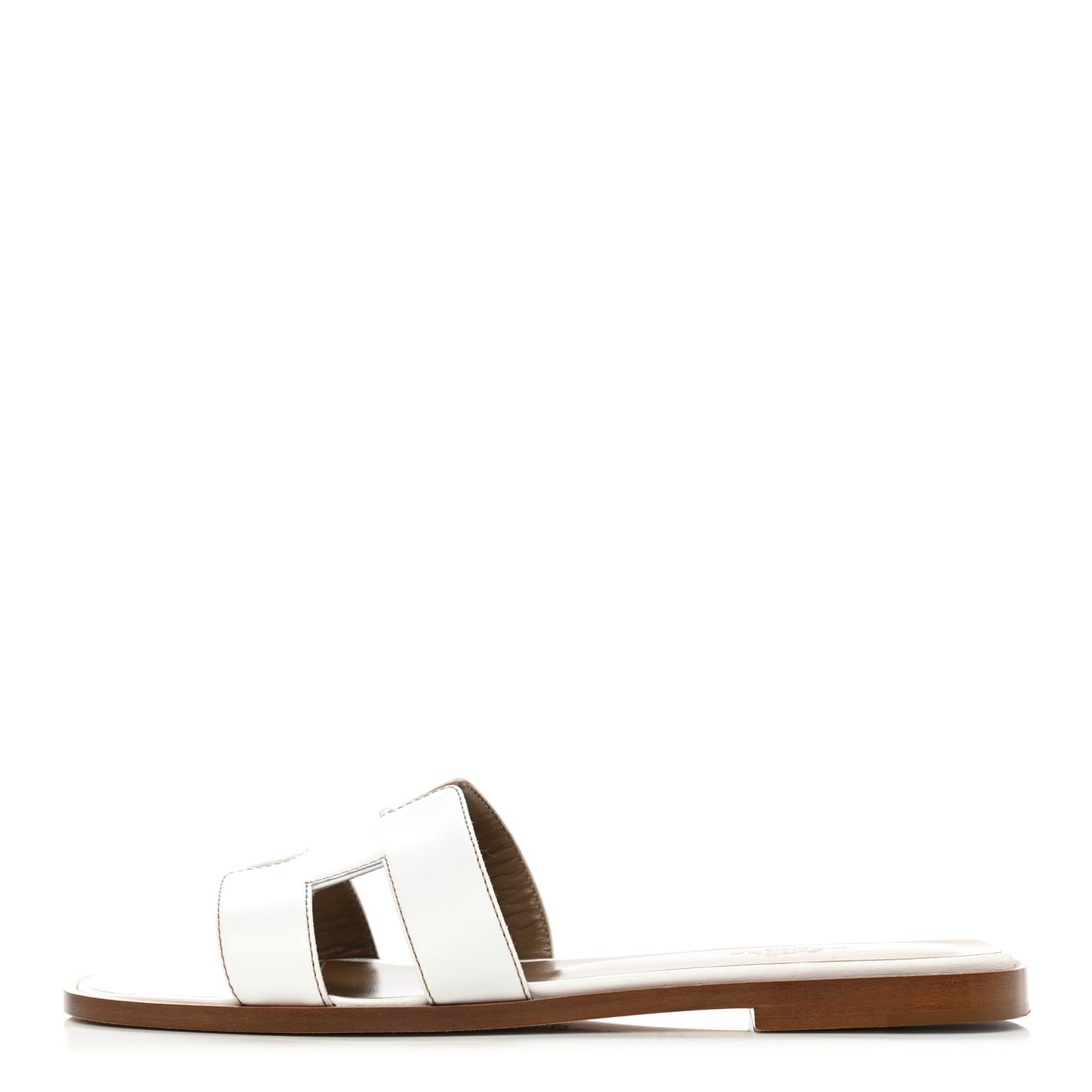 Box Calfskin Oran Sandals 37.5 White