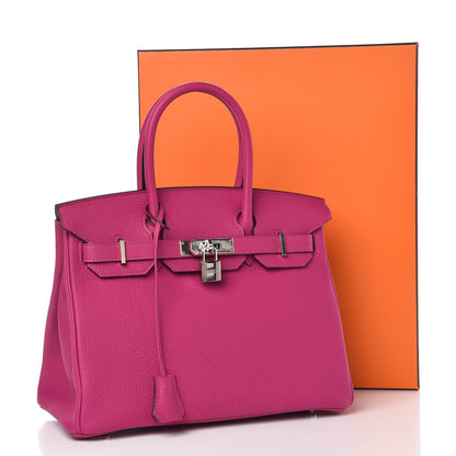 Hermes Togo Birkin 30 Rose Pourpre 8 of 8