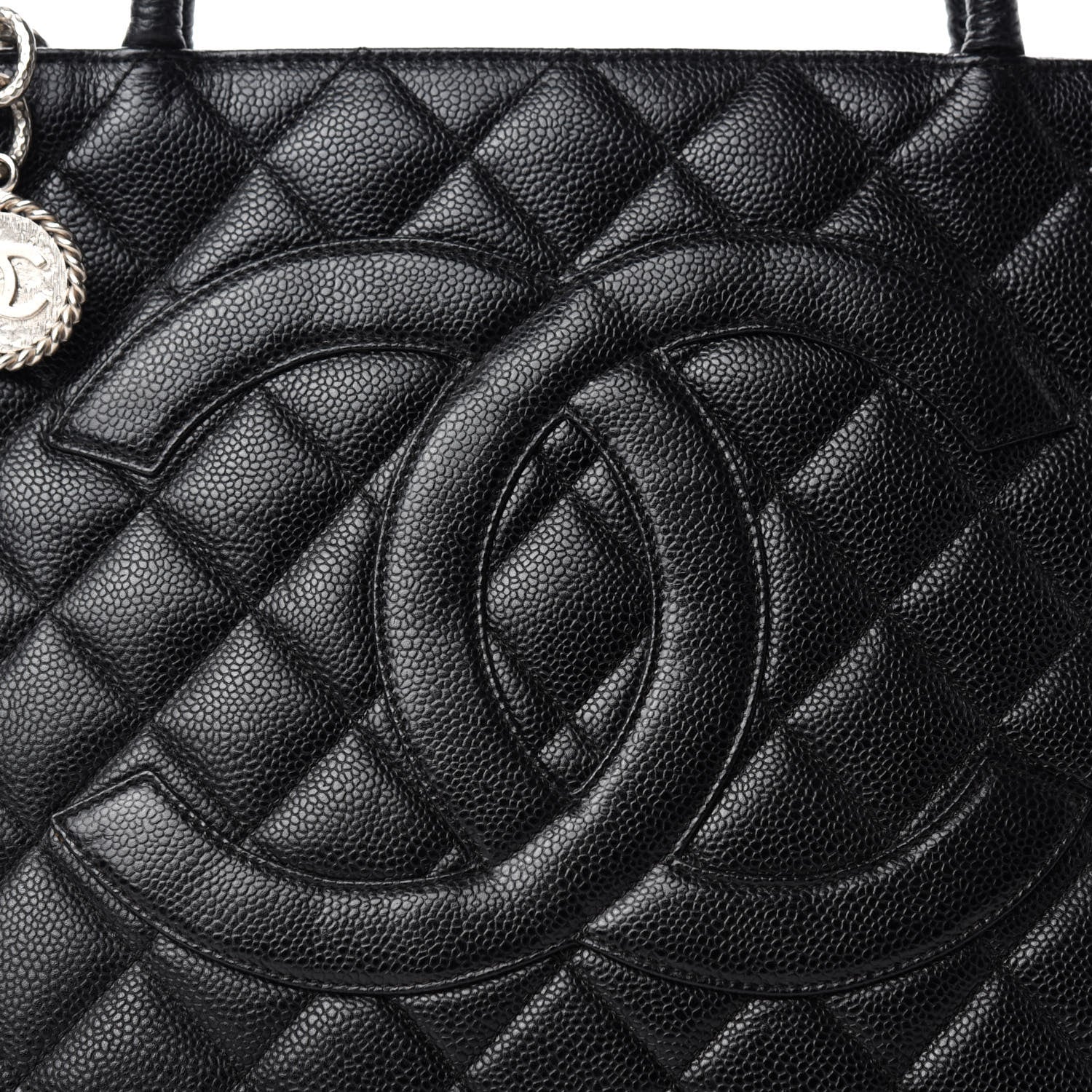 Chanel Caviar Quilted Medallion Tote Black 10 of 10