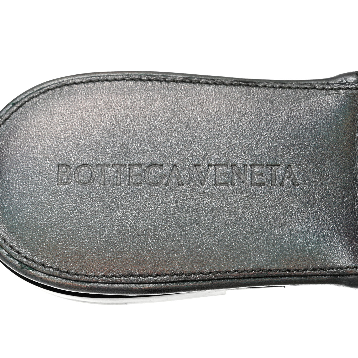 Bottega Veneta Laser Nappa Maxi Intrecciato Lido Flat Sandals 35 Oyster 6 of 7