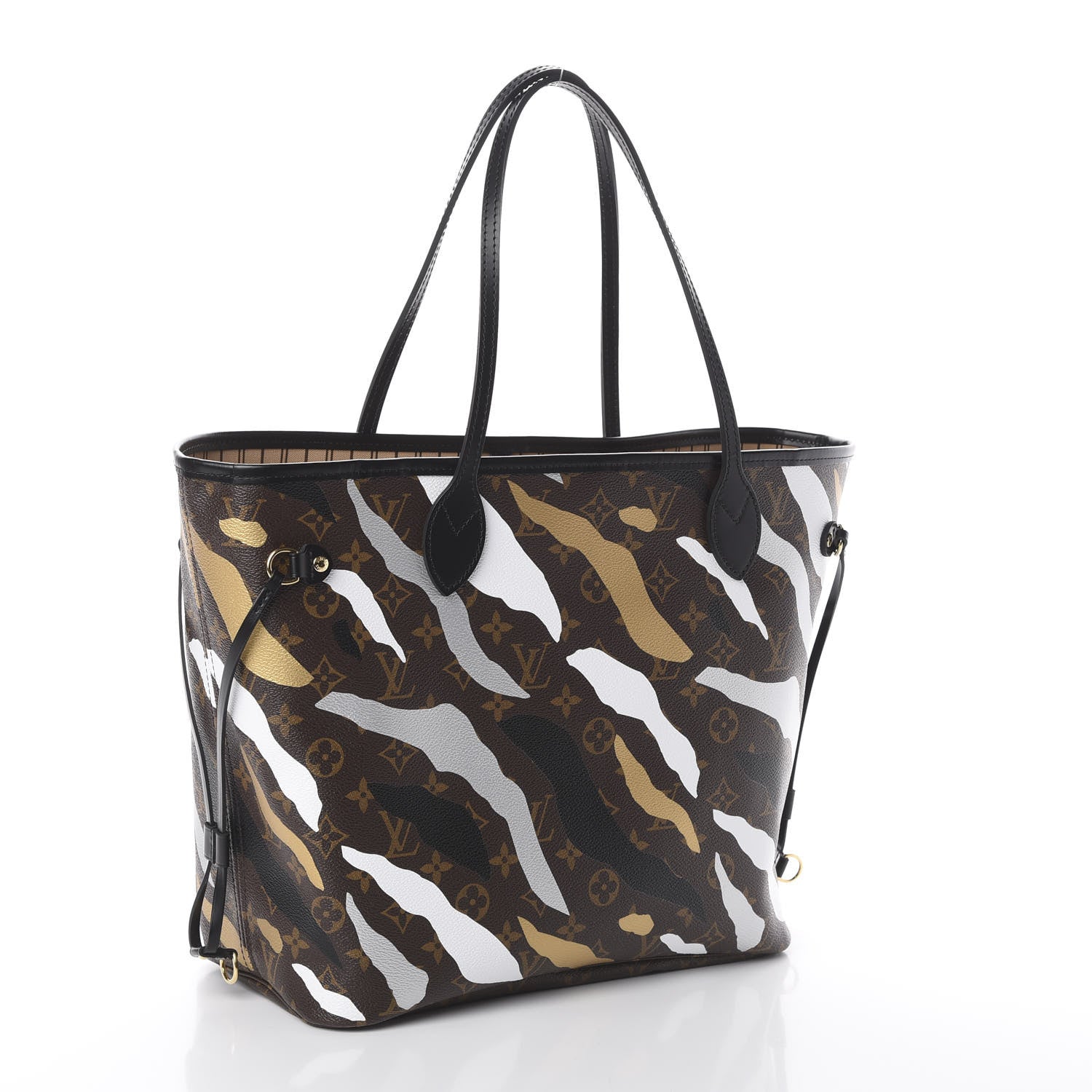 Louis Vuitton X LOL Monogram Neverfull MM Gold Silver 2 of 8