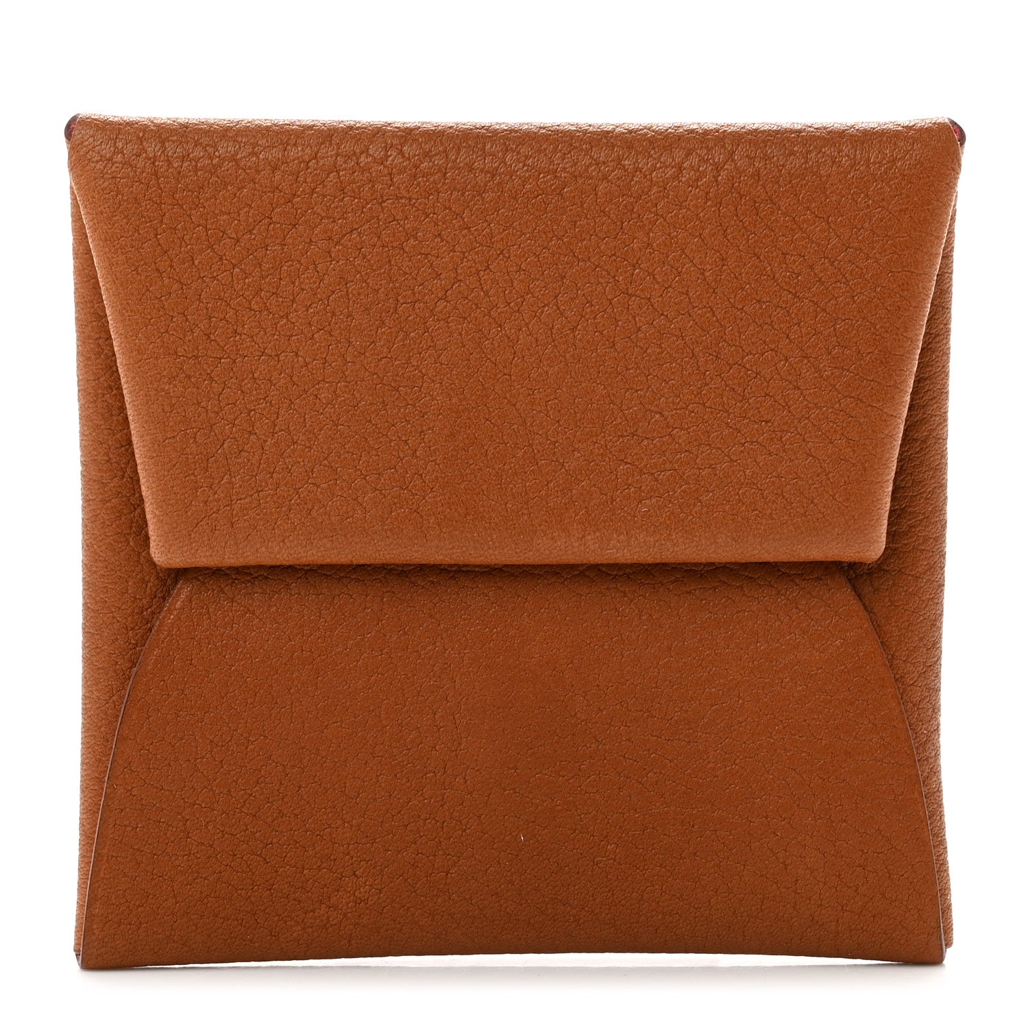 Hermes Barenia Faubourg Bastia Verso Coin Purse Fauve Rose D'ete 1 of 6
