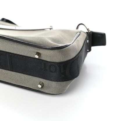 Christian Dior Silk Jersey Crystal Hardcore Shoulder Bag Grey Black 9 of 9