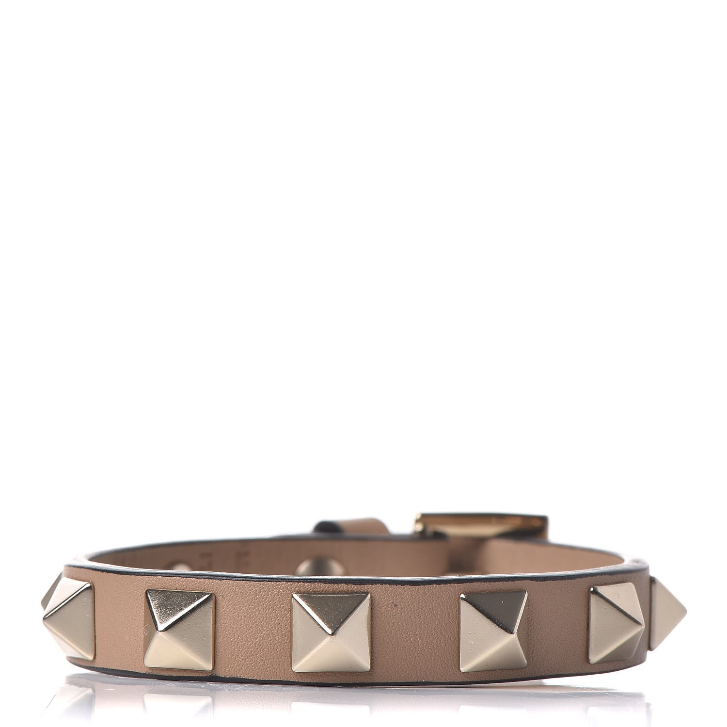 Valentino Garavani Vitello Rockstud Bracelet Poudre 1 of 8