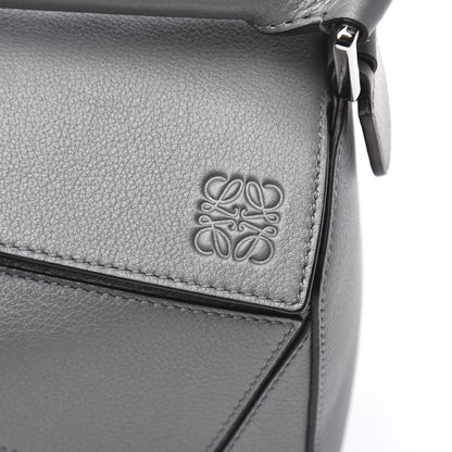Loewe Calfskin Small Puzzle Bag Gunmetal 7 of 9