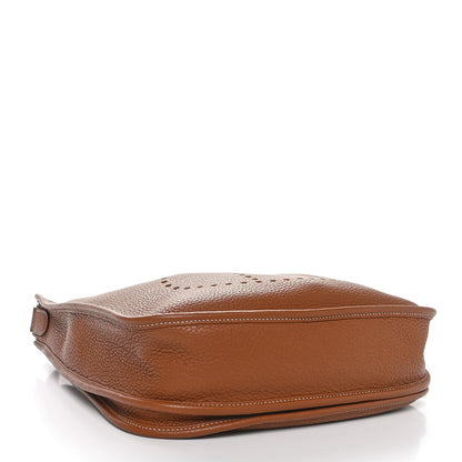 Hermes Taurillon Clemence Evelyne III PM Gold 4 of 10