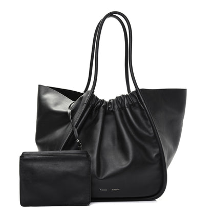 Proenza Schouler Calfskin XL Ruched Tote Black 1 of 17