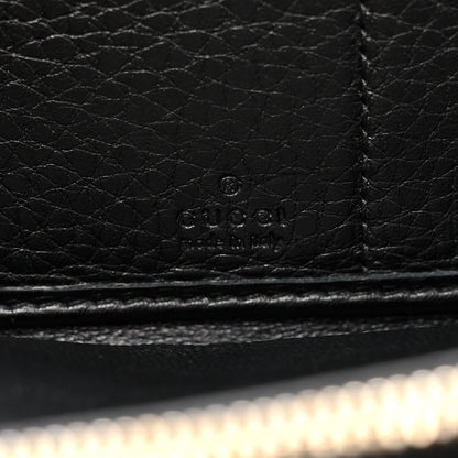 Gucci Pebbled Calfskin Soho Zip Around Wallet Black 8 of 11