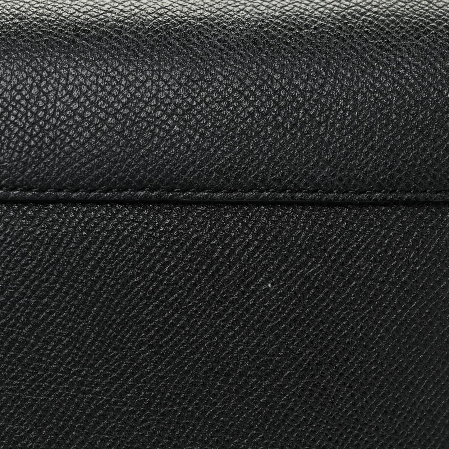 Grained Calfskin Small Belt Bag Black