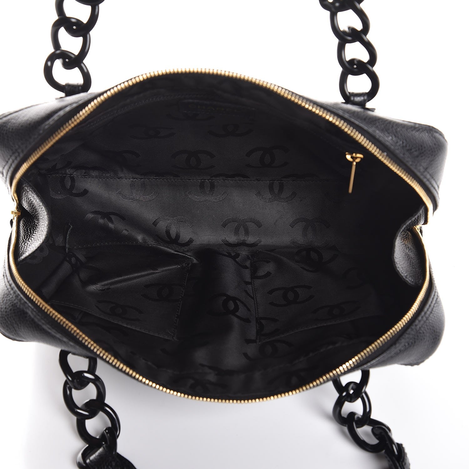 Chanel Caviar CC Bowler Black 5 of 7
