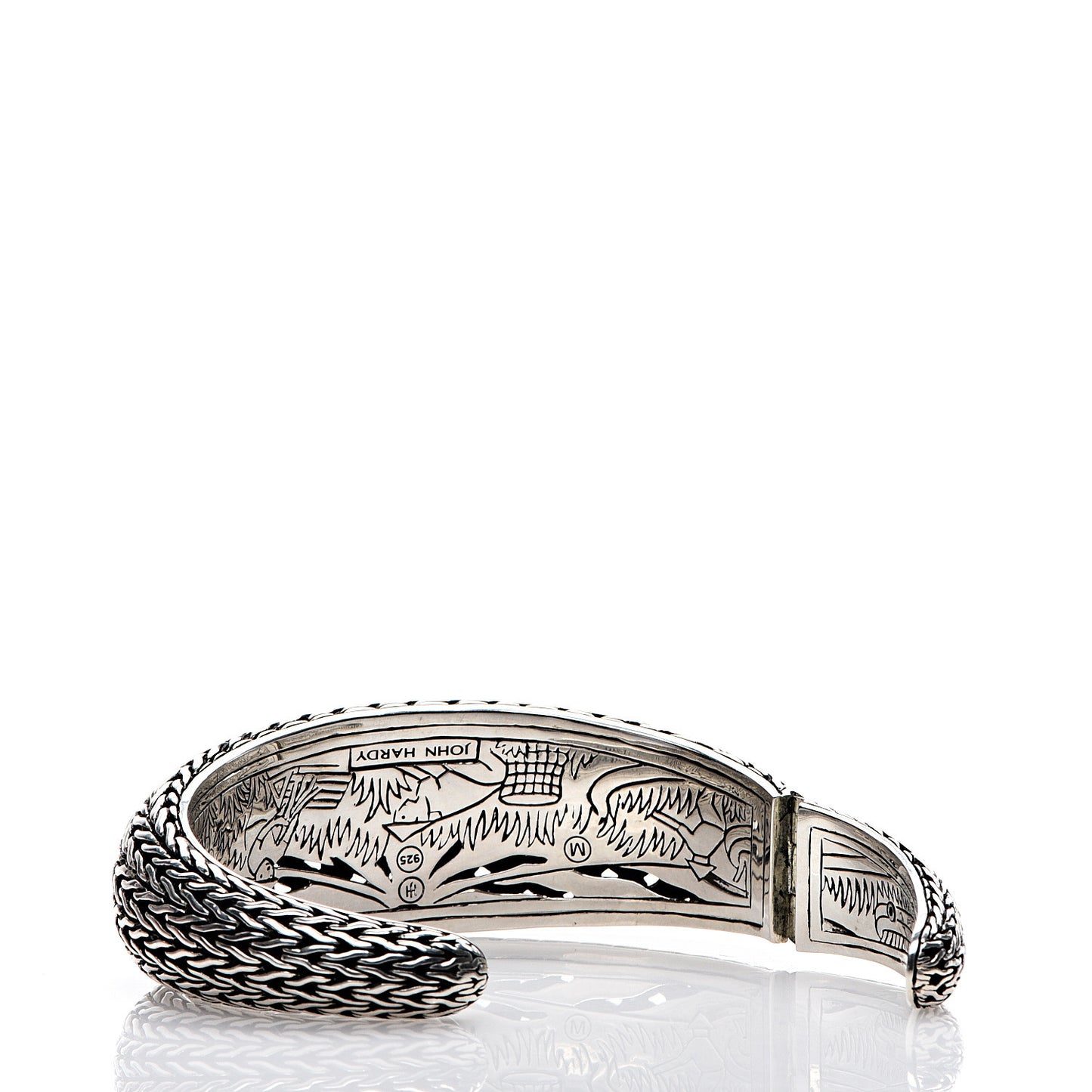 Sterling Silver Classic Chain Cuff Bracelet