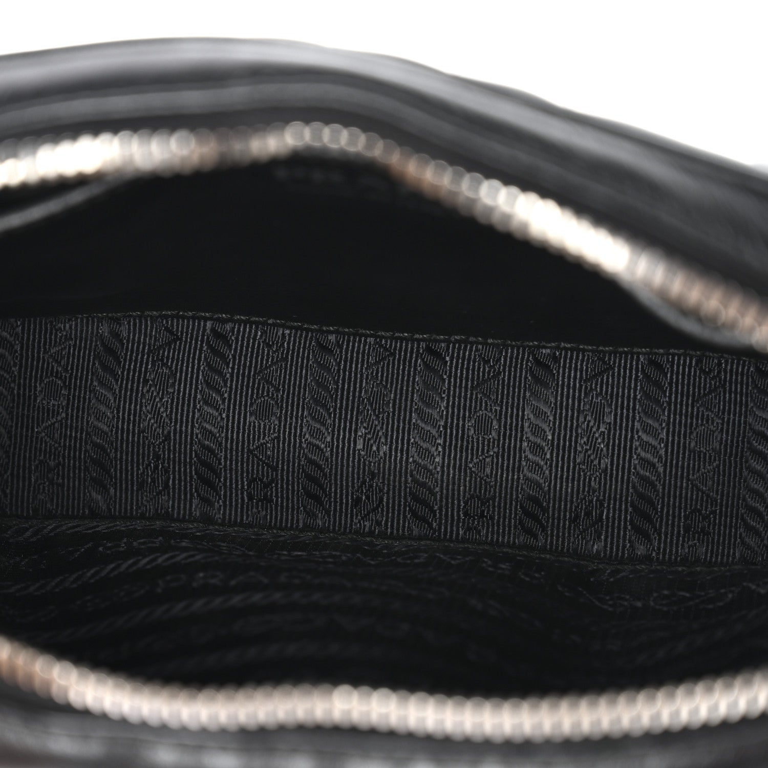 Prada Soft Calfskin Diagramme Belt Bag Black 5 of 10