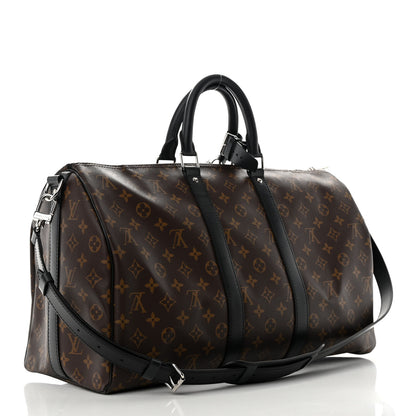 Louis Vuitton Monogram Macassar Keepall Bandouliere 45 2 of 12