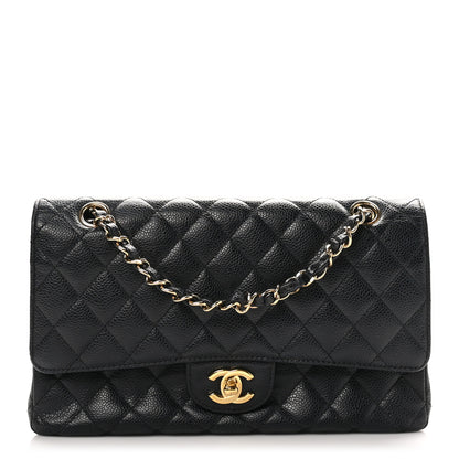 Chanel Caviar Quilted Medium Double Flap Black 1 of 10