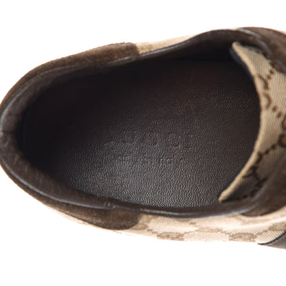 Gucci GG Monogram Suede Web Mens Sneakers 10 Brown 10 of 15