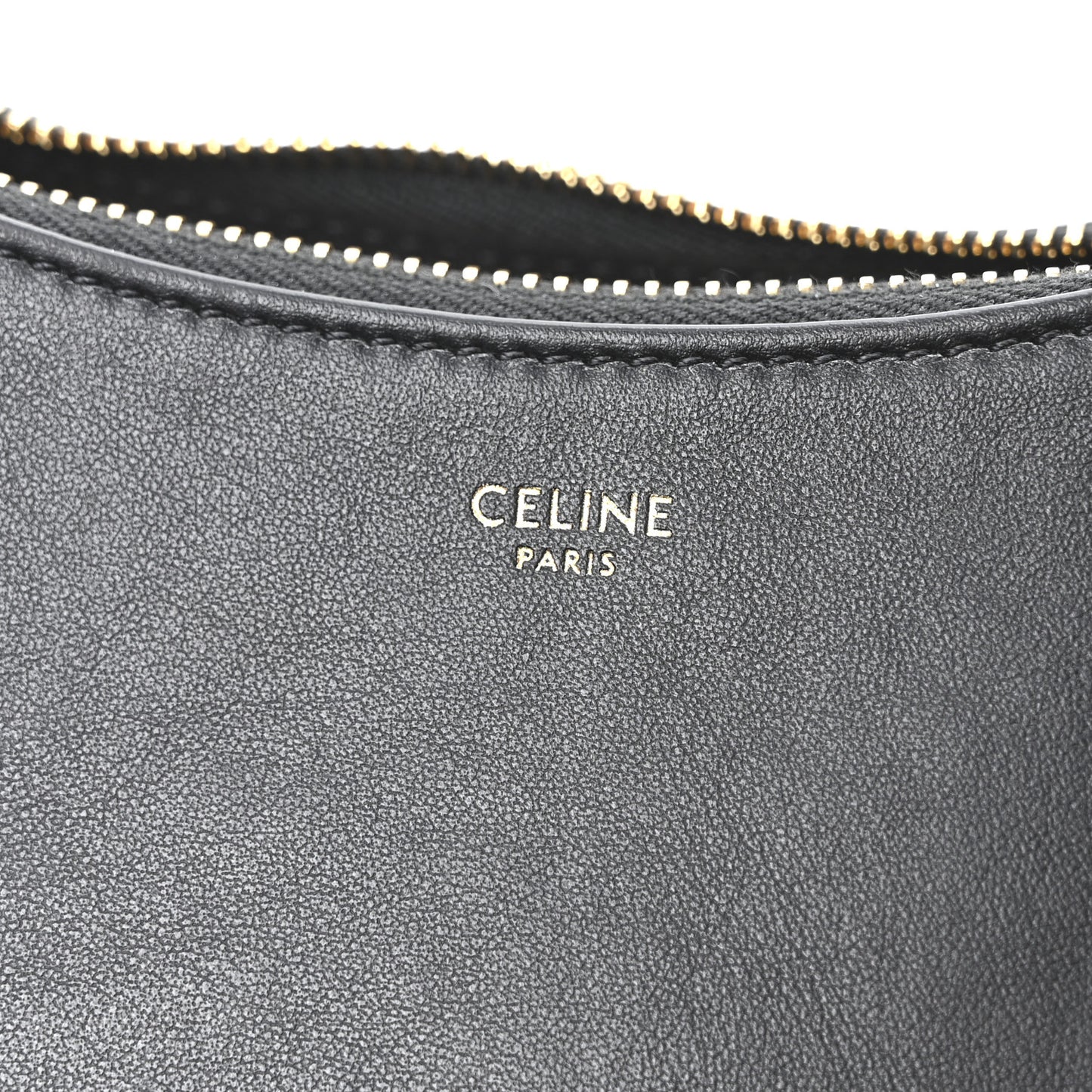 Smooth Calfskin Medium Strap Ava Shoulder Bag Black