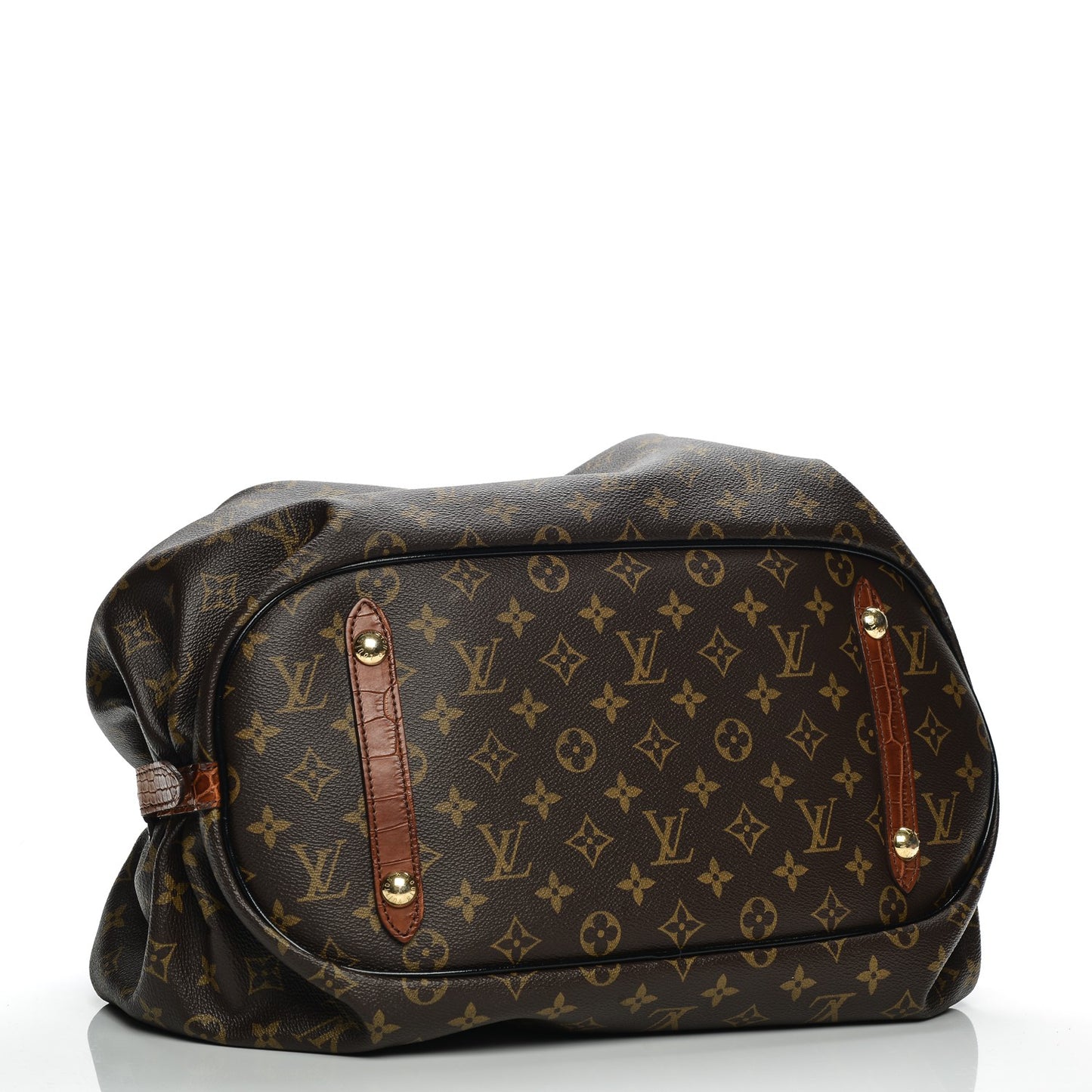 Monogram Alligator Trim Mahina XL