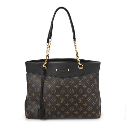 Louis Vuitton Monogram Pallas Shopper Black 1 of 8