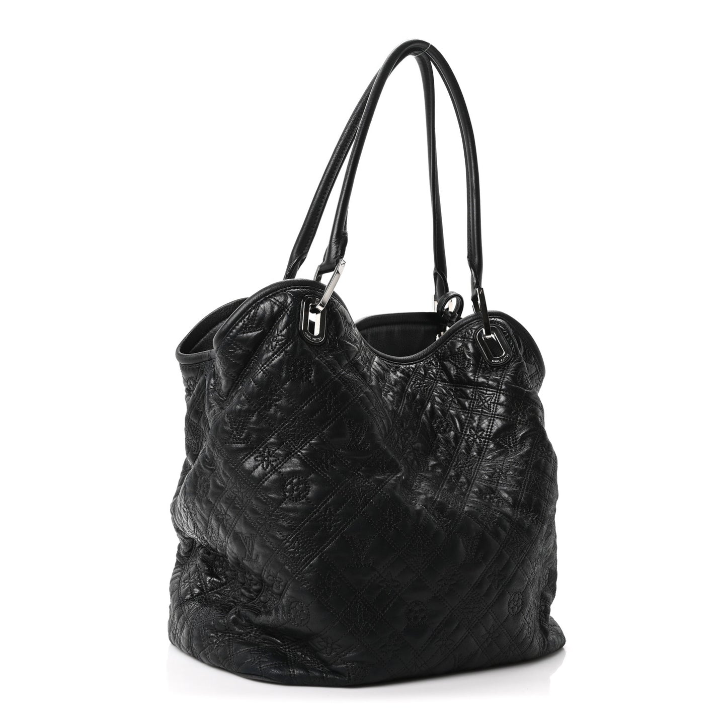 Monogram Lambskin Antheia Lilia GM Black