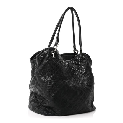 Louis Vuitton Monogram Lambskin Antheia Lilia GM Black 3 of 9