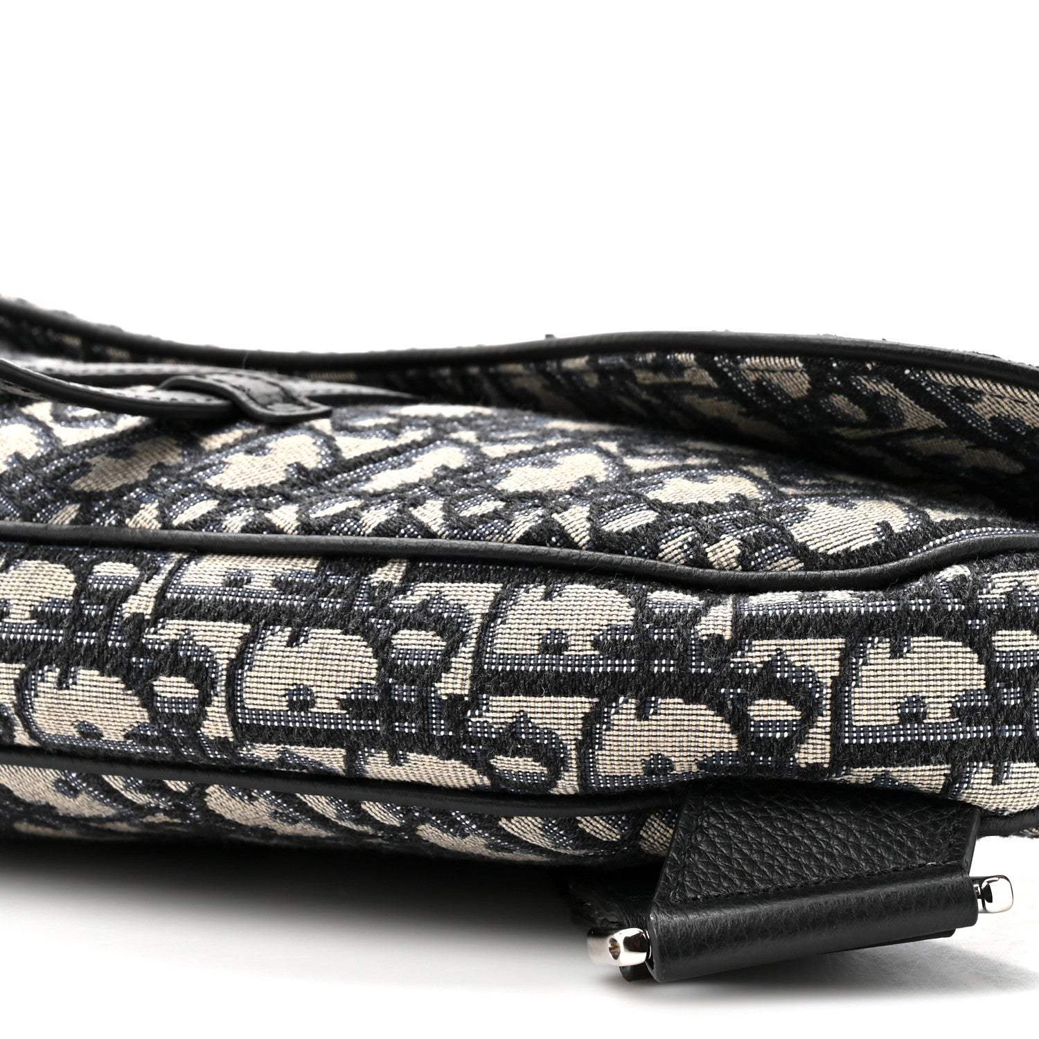 Christian Dior Oblique Mens Saddle Bag Blue 9 of 10