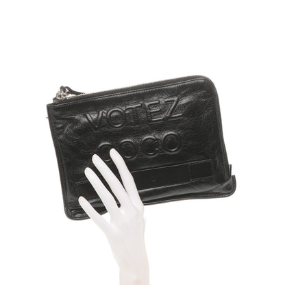 Chanel Calfskin Small Feminine Pouch Clutch Black 2 of 8