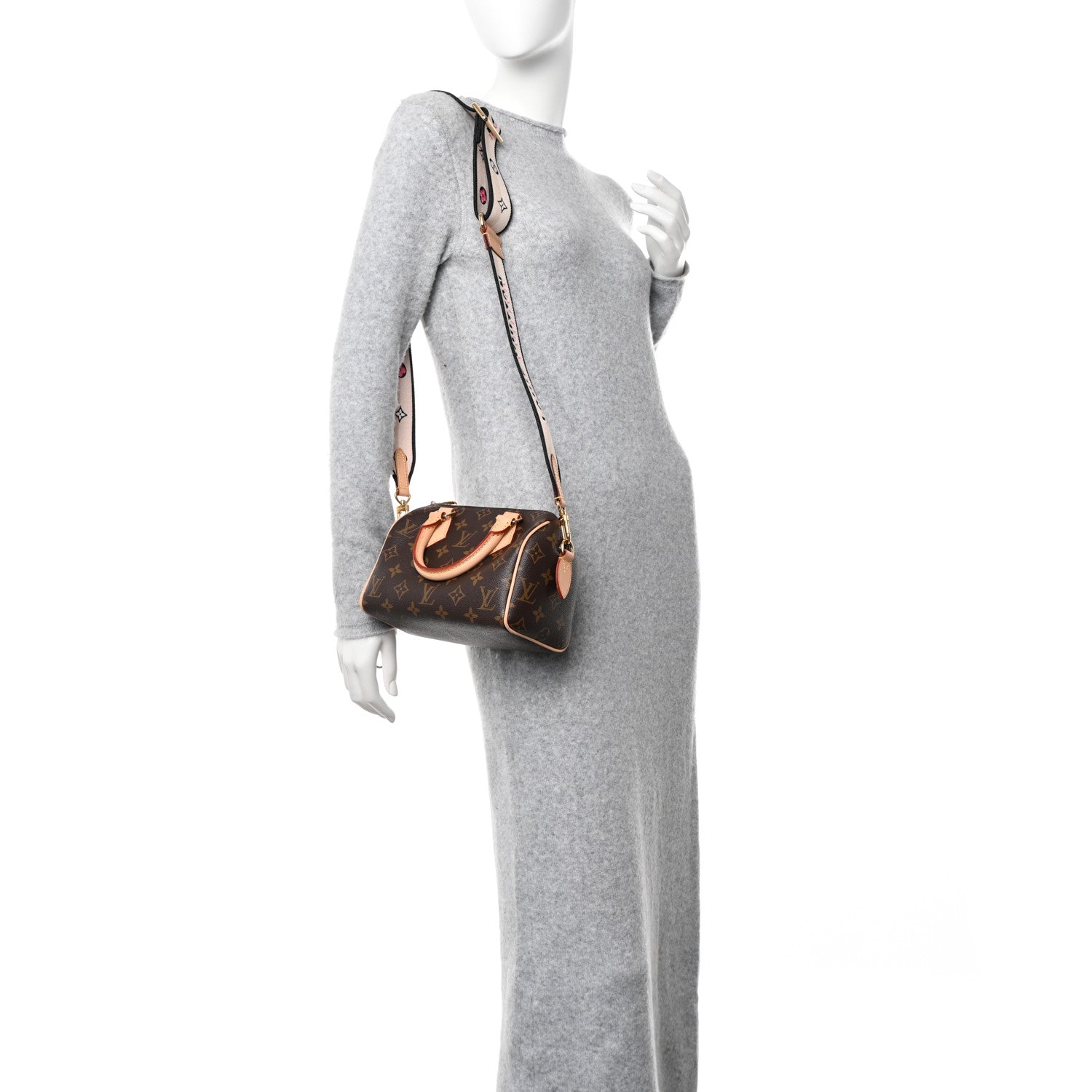 Louis Vuitton Monogram Speedy Bandouliere 20 Black 2 of 9