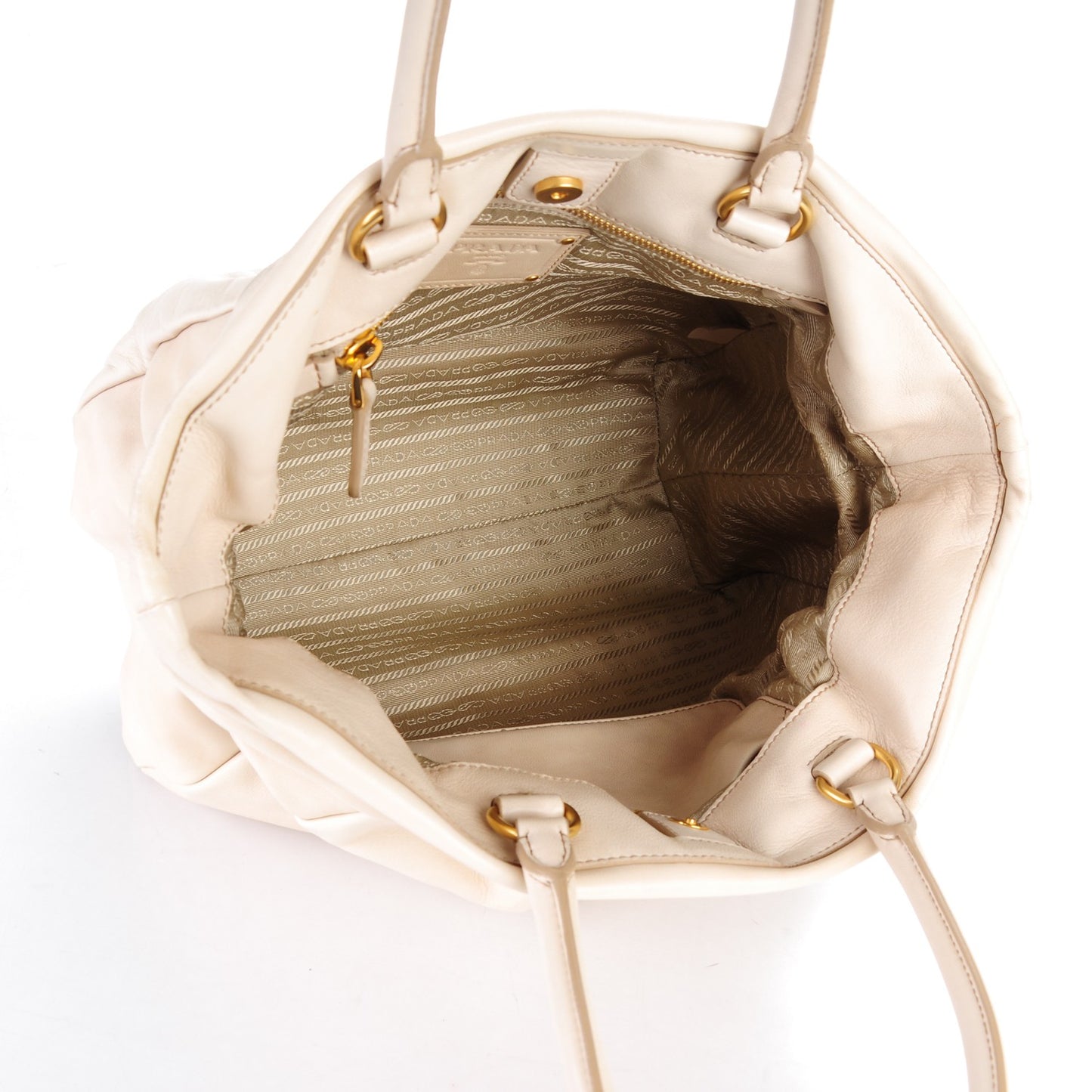 Soft Calf Pleated Shopping Tote Talco