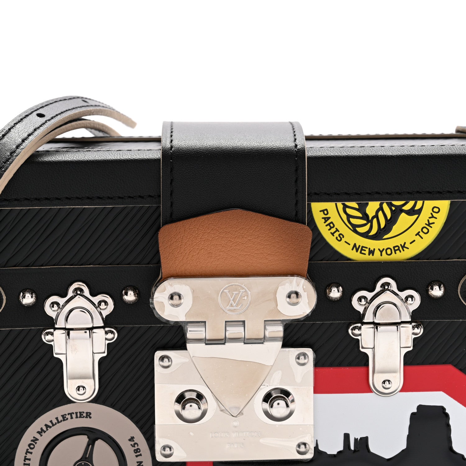 Louis Vuitton Epi World Tour Petite Malle Black 7 of 9