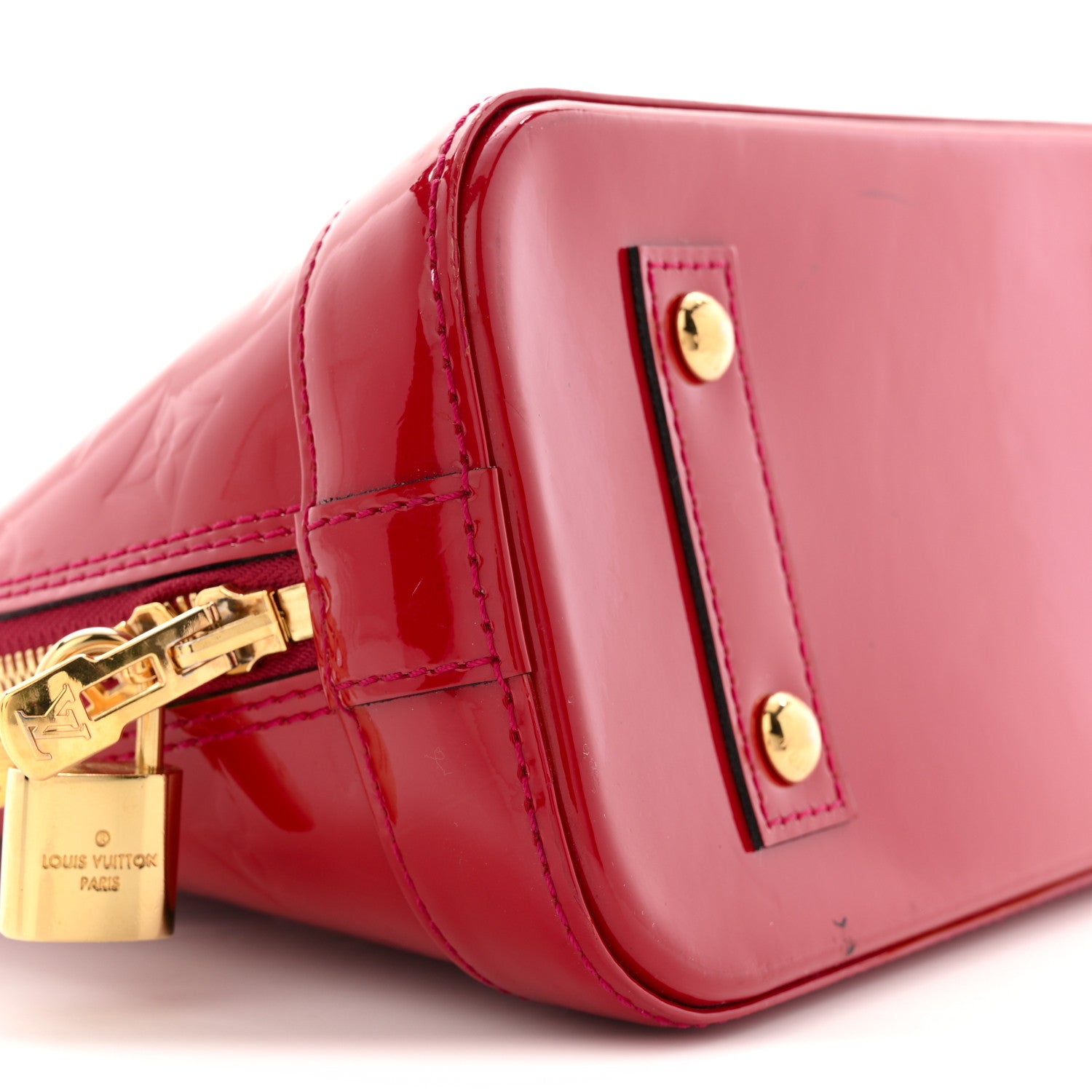 Louis Vuitton Vernis Alma BB Rose Indien Rose Indien 9 of 12