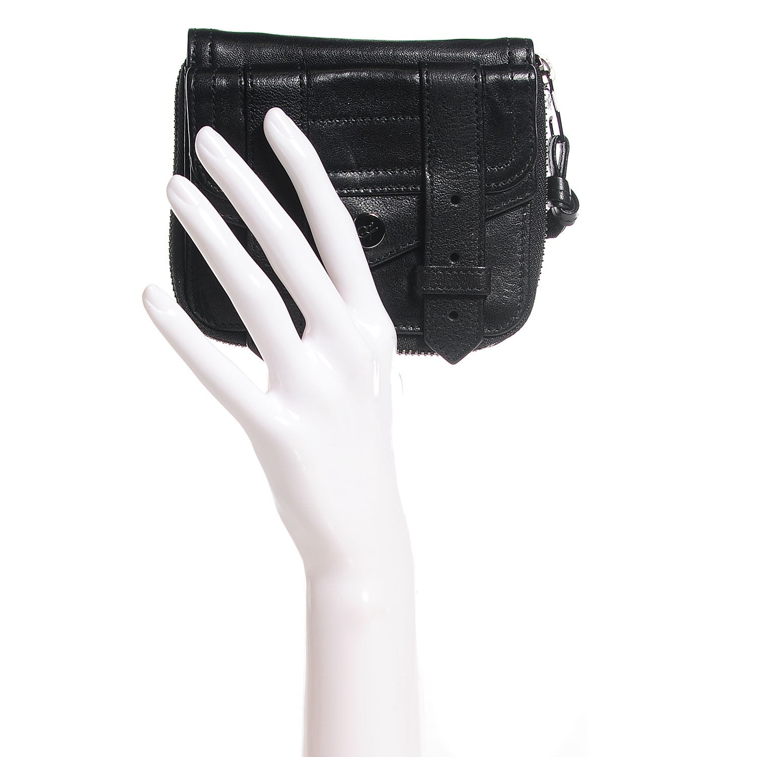 Proenza Schouler Lambskin Small PS1 Zip Wallet Black 9 of 14