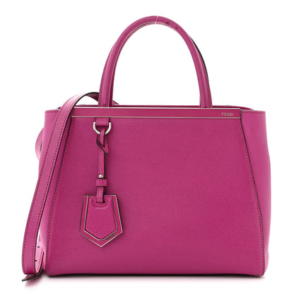 Fendi Vitello Elite Petite 2Jours Tote Magenta 1 of 12