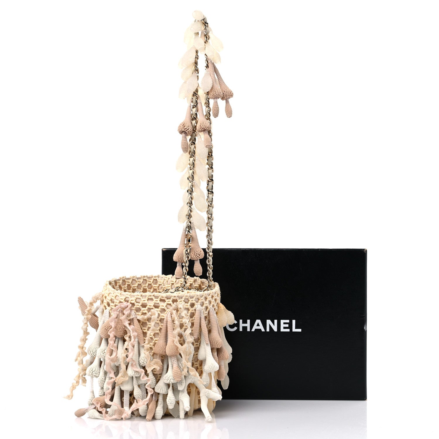 Chanel Crochet Seashell Coral Bag Light Beige 11 of 11
